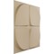 Ekena Millwork 19 5/8in. W x 19 5/8in. H Edmund EnduraWall Decorative 3D Wall Panel Covers 2.67 Sq. Ft. WP20X20EUGBE - alternate 5